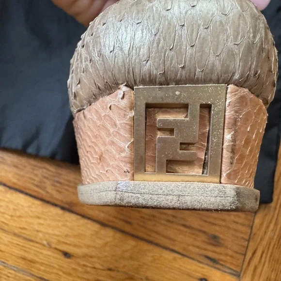 Fendi Tan Platform Heels with Stiletto - Picture 10 of 16